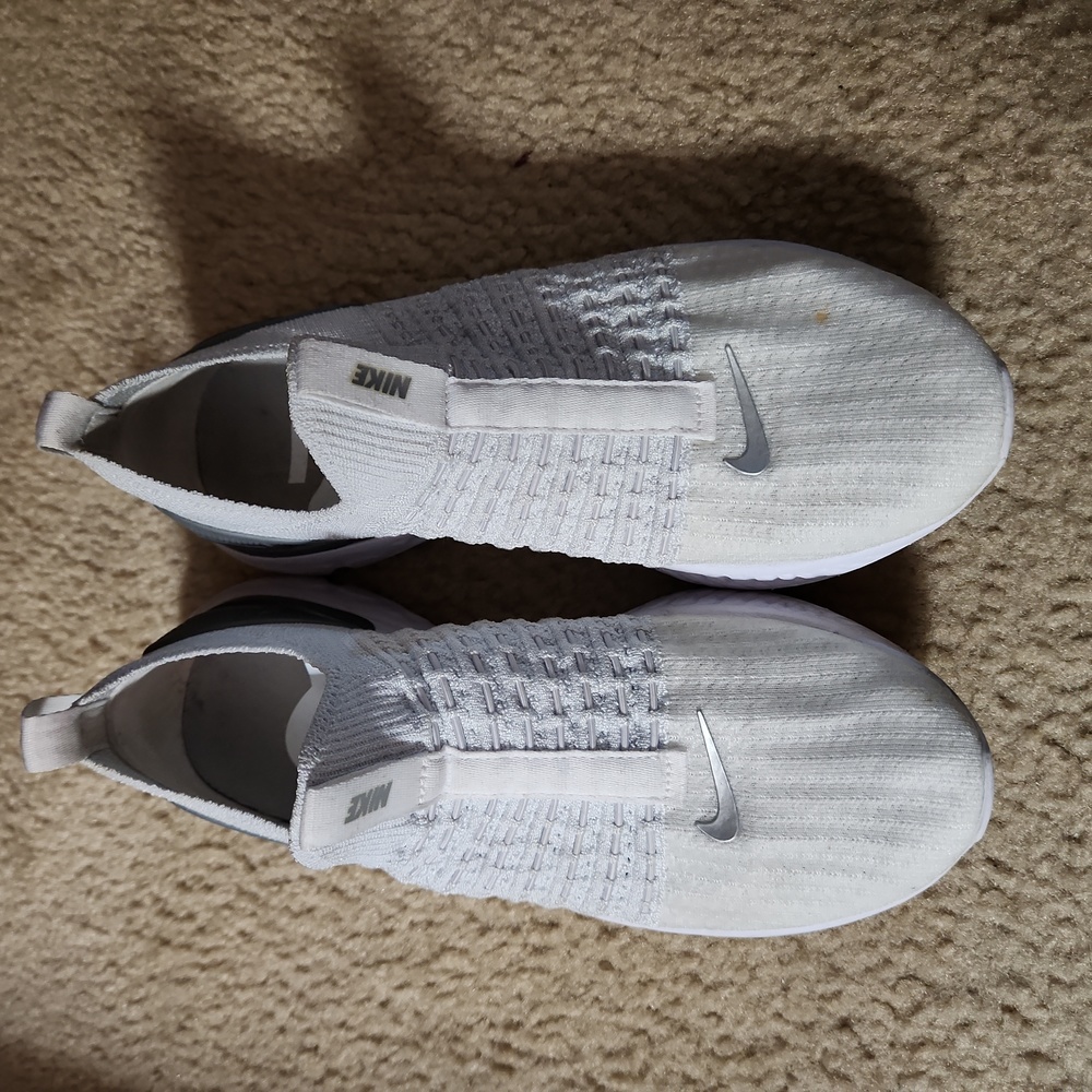 Nike React, White/Silver, size 8
